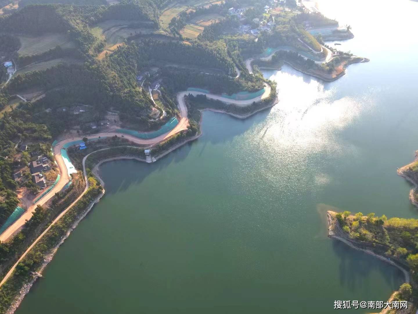 四川南充:升钟湖环湖路建设最新进展_道路_旅游区_周边