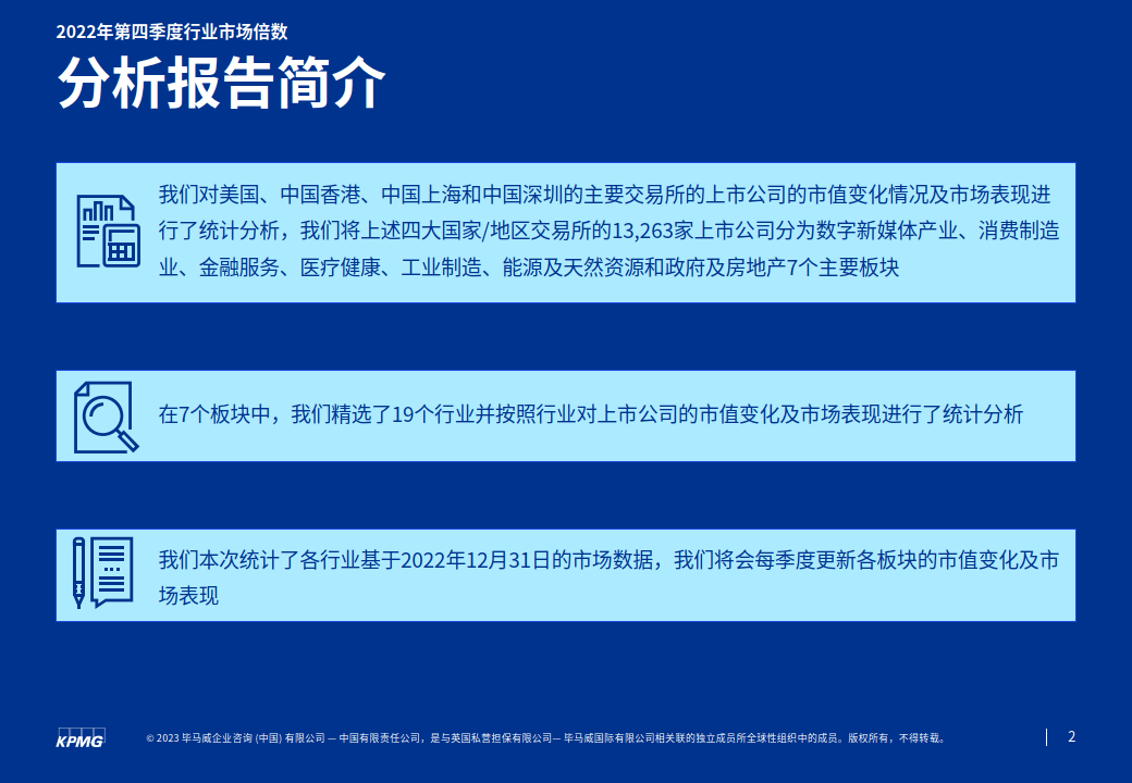 2022年第四时度行业市场倍数阐发陈述（附下载）