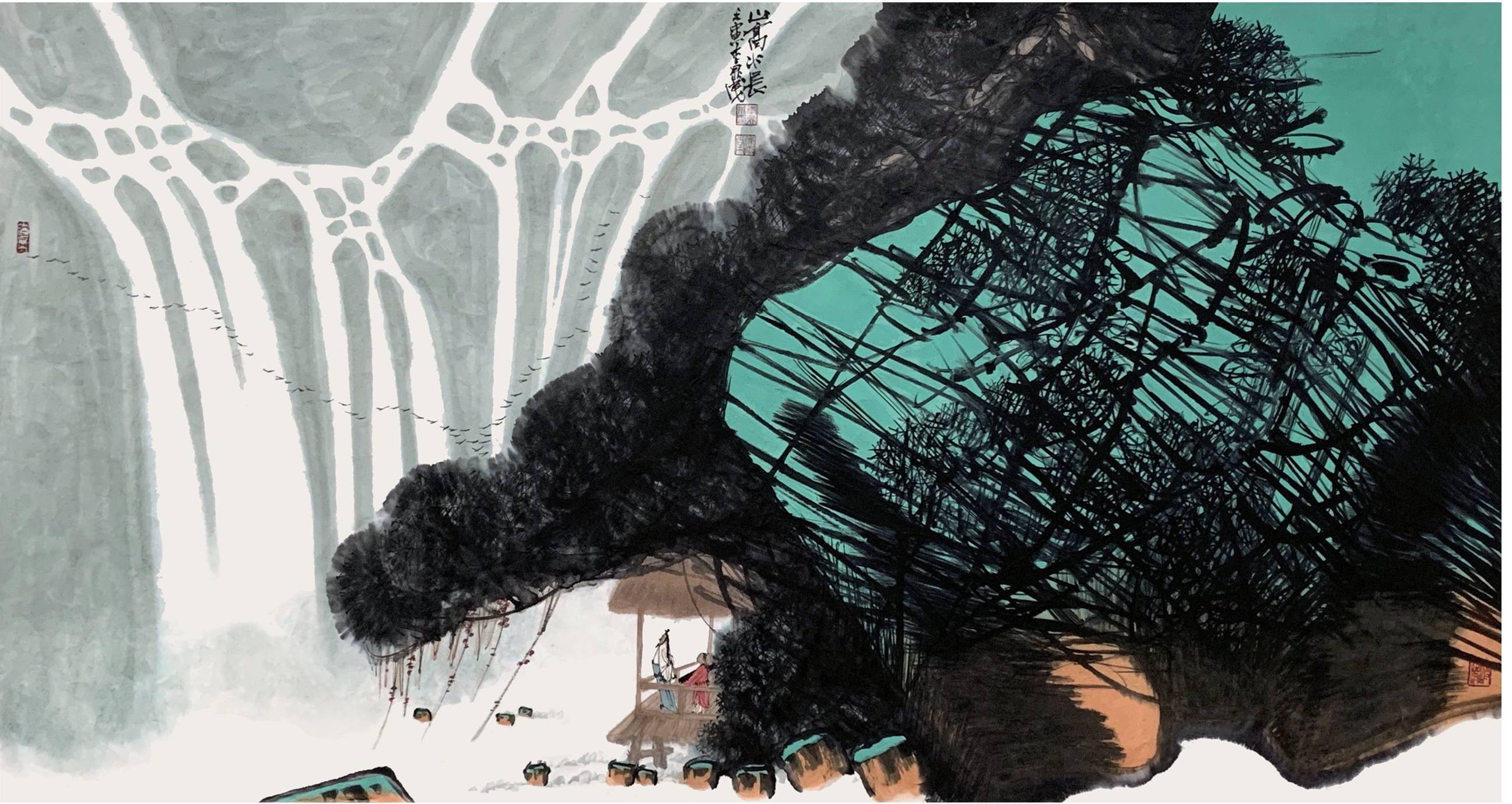 "新古典水墨"代表画家～李鼎成《山高水长》系列作品欣赏