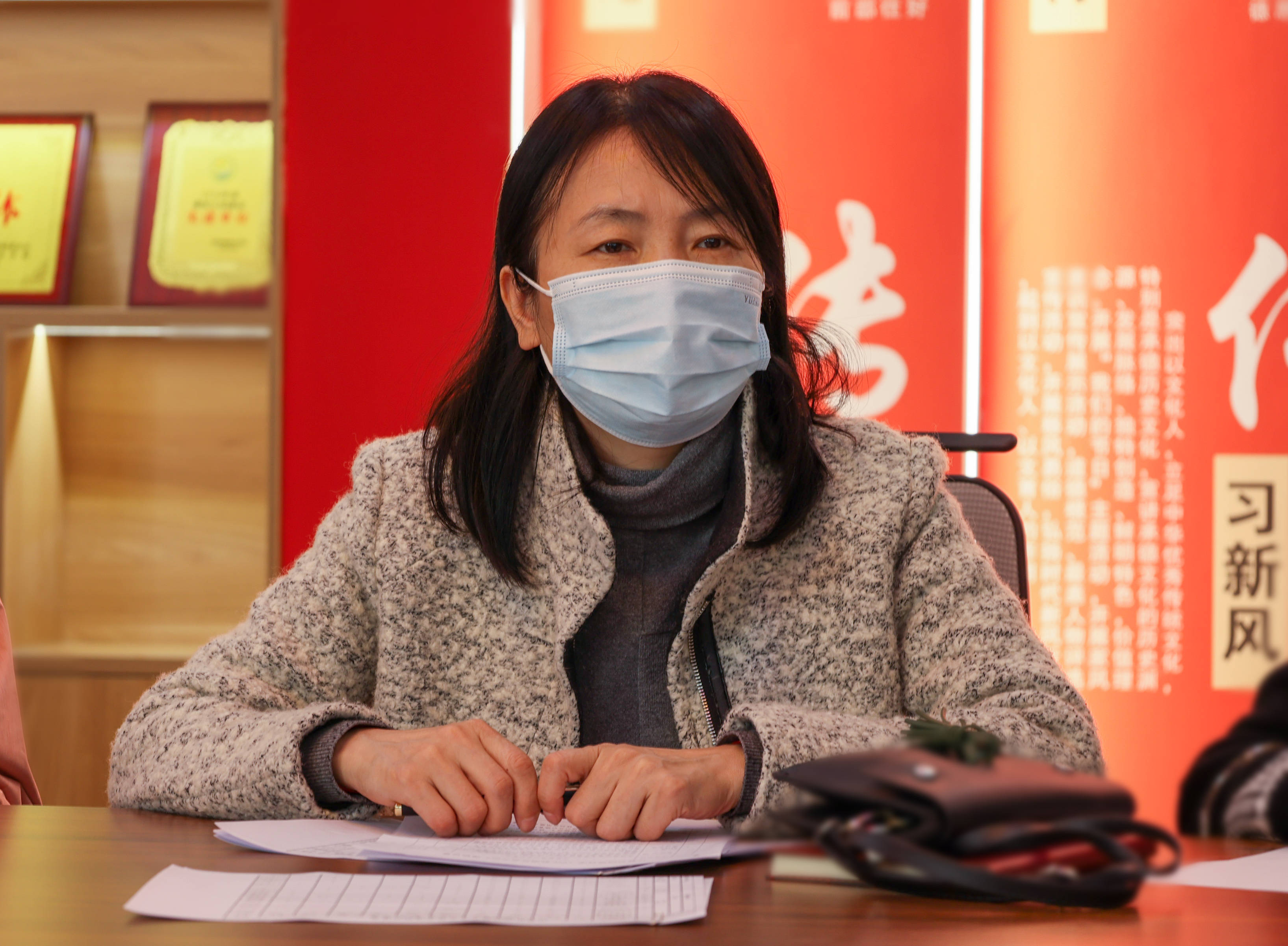 软件应用系部主任董丽红介绍系部情况