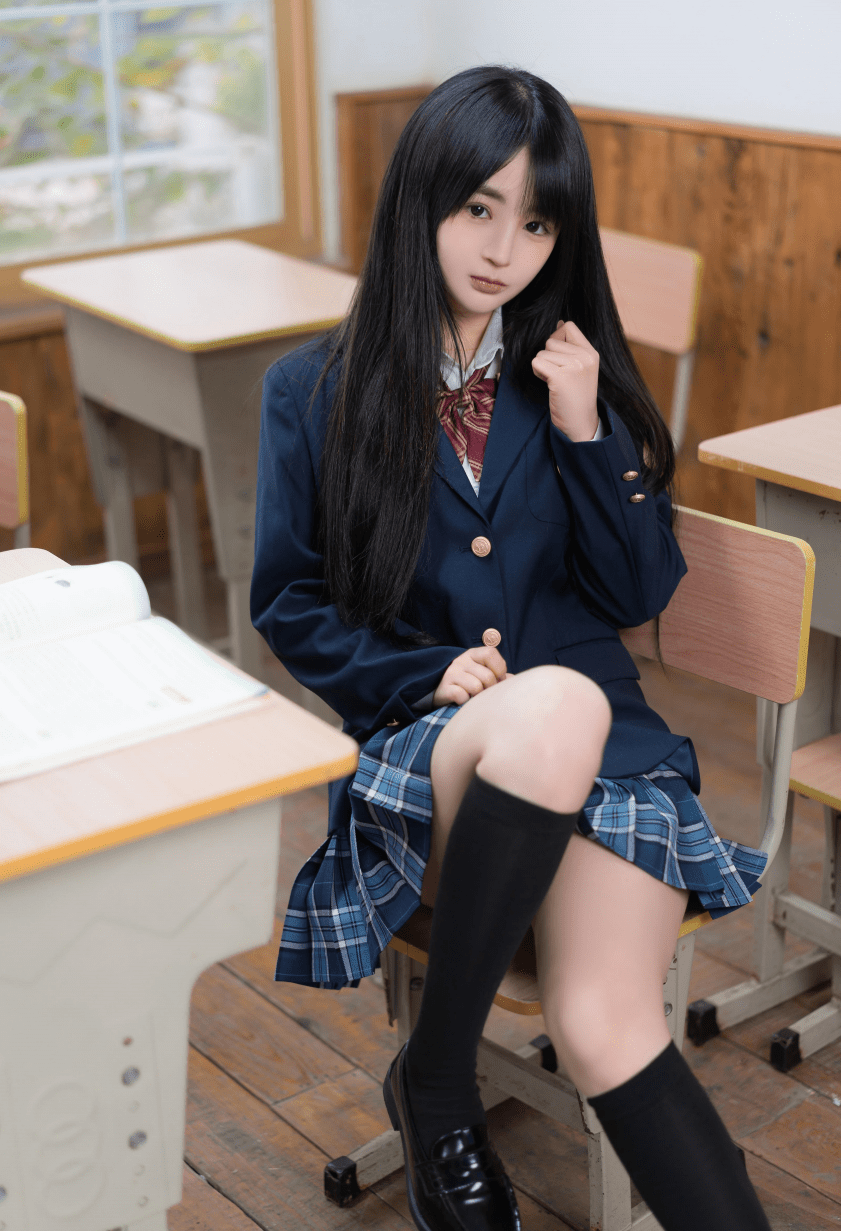 樱井宁宁cos~放课后jk 写真作品图片欣赏_coser_美女_因为