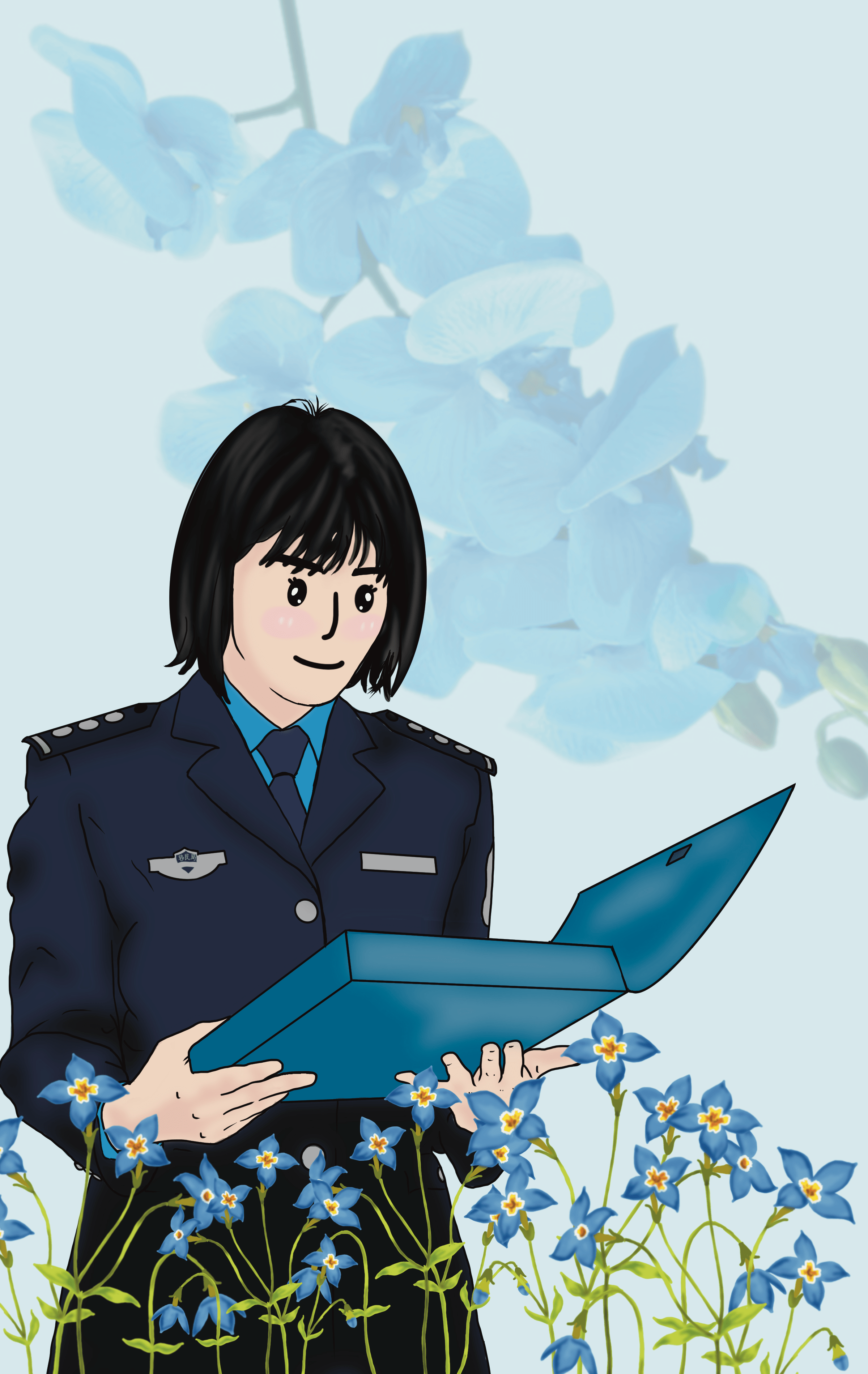女警察卡通壁纸图片