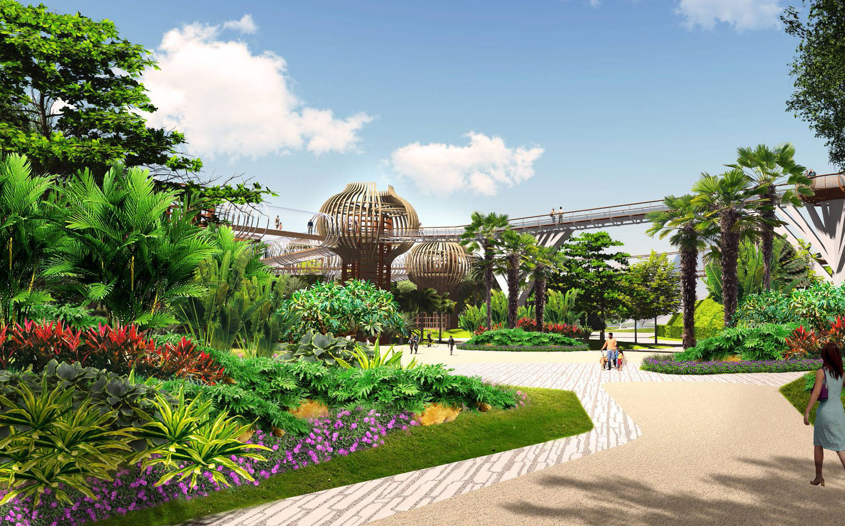 恒大儋洲海花岛植物园项目效果图|当代景观规划