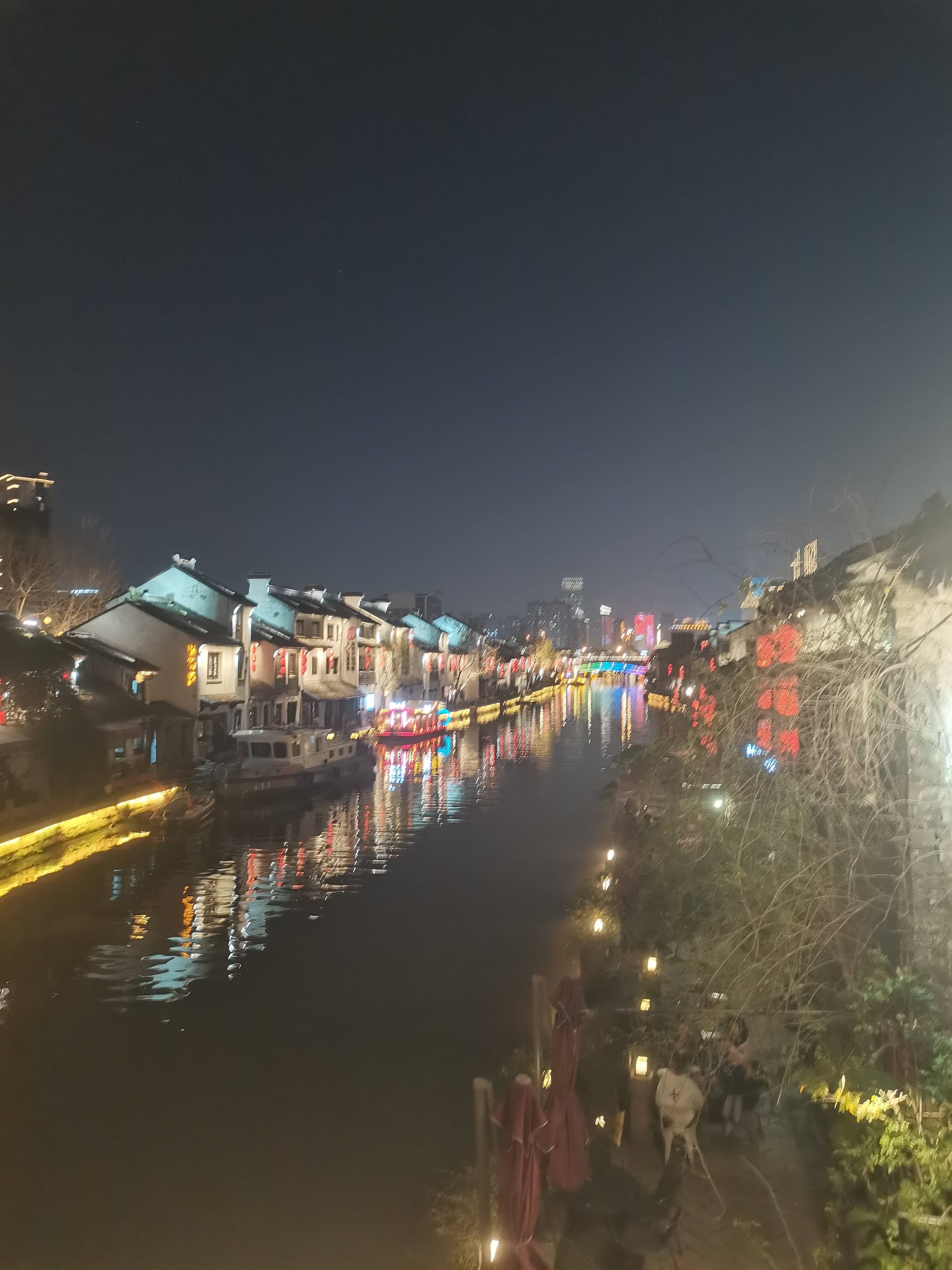 无锡南长街古运河夜景图片