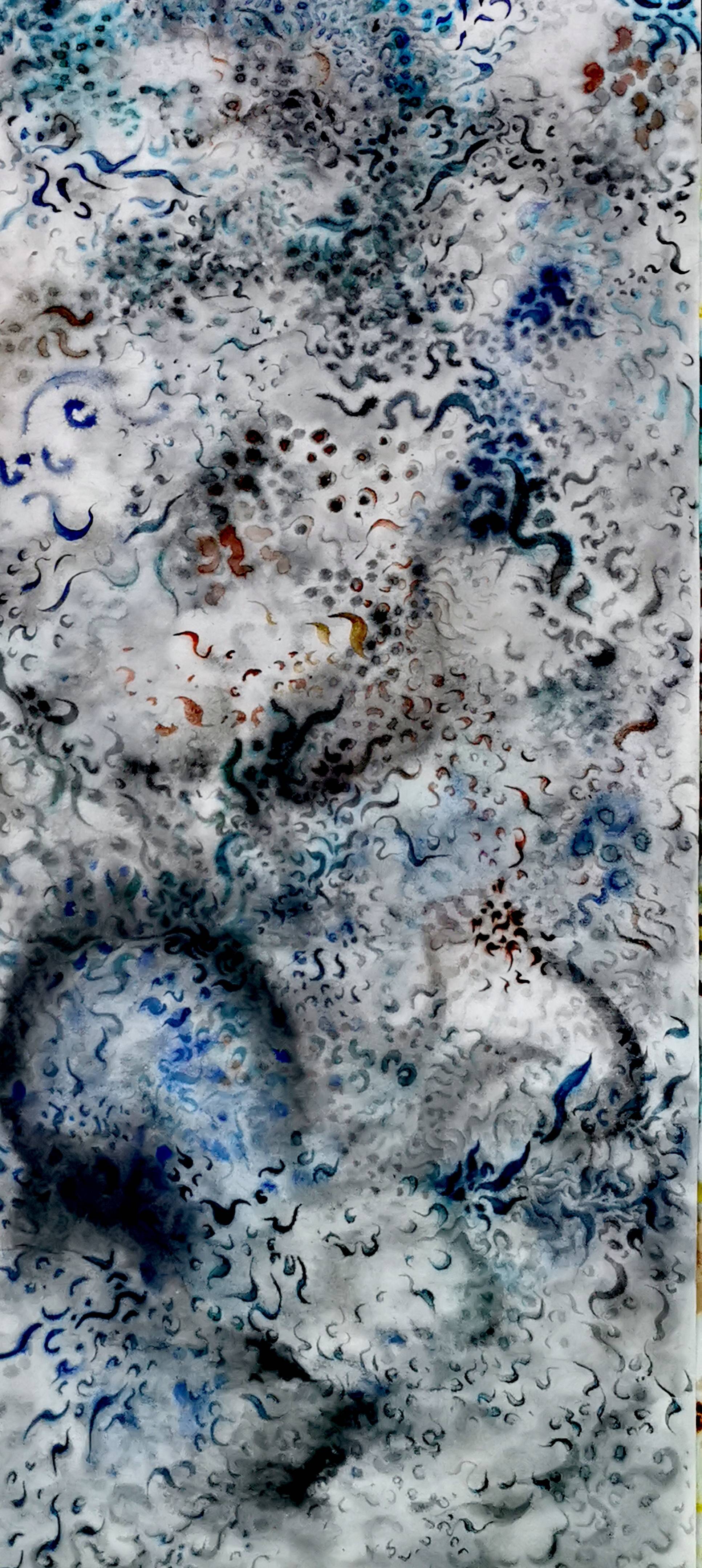 《丛林》高馱芝 当代水墨抽象 材质:宣纸 尺寸:55cm*100cm 创作于2023