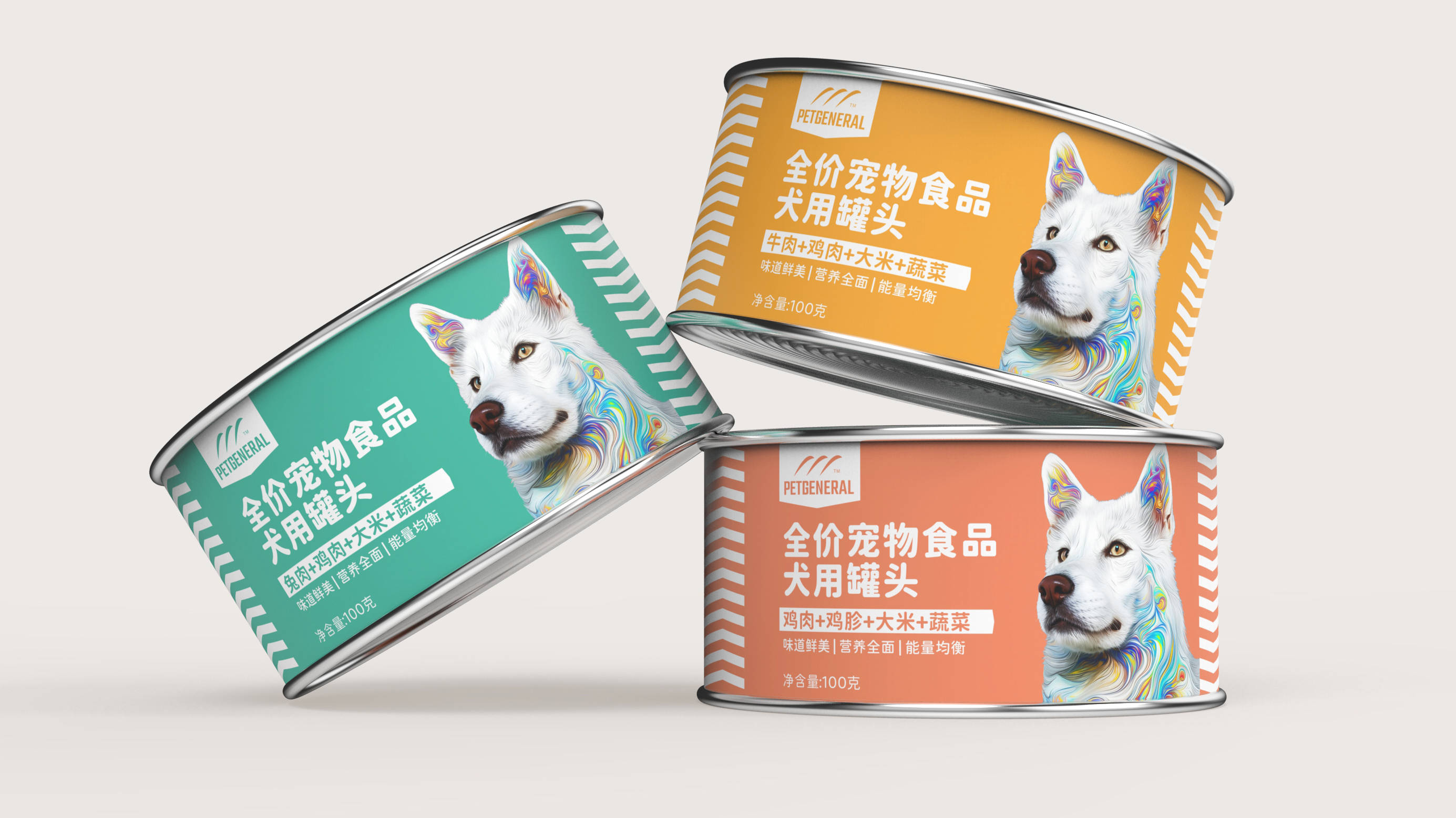 petgeneral | 宠物湿粮罐头包装设计 | 原创 插画_巫七_出处