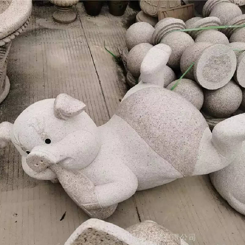 石雕猪石头猪雕塑受人喜爱的原因图片欣赏_产品_创新_工艺