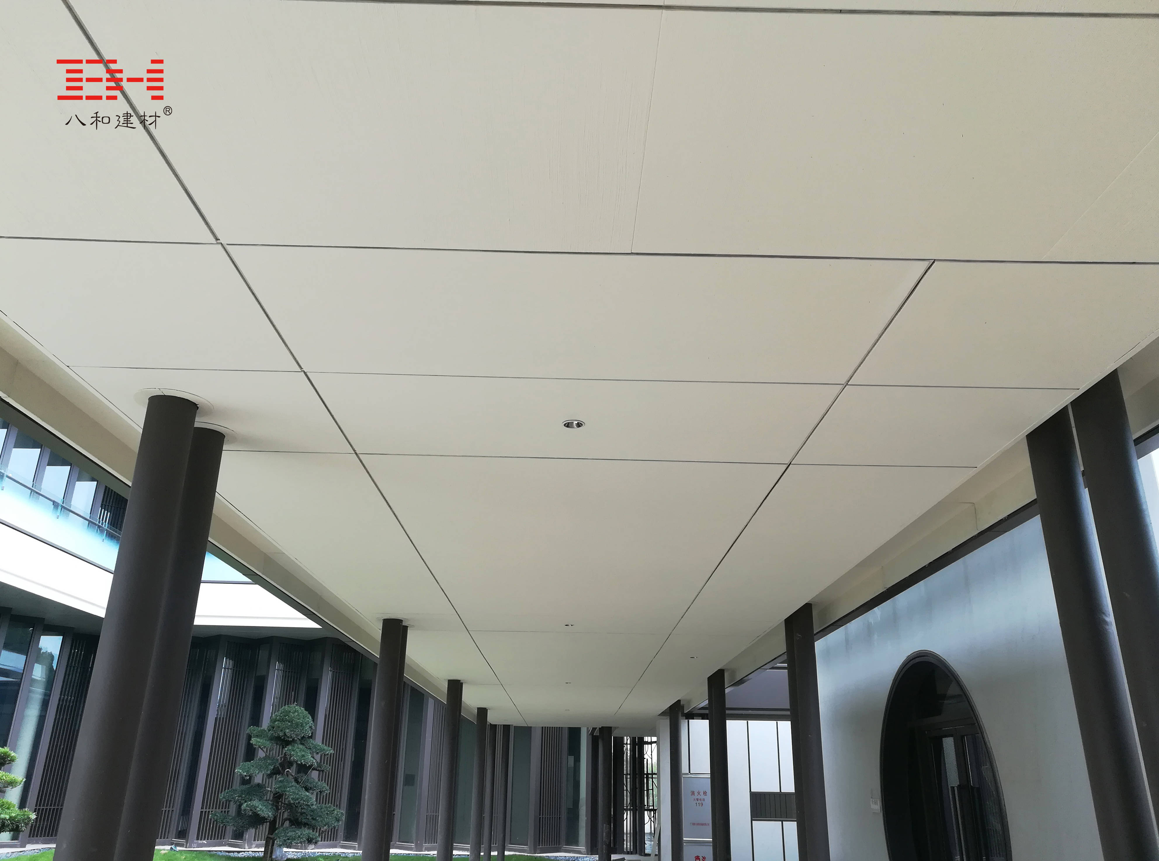 手工真石漆艺术纹路室内铝单板案例