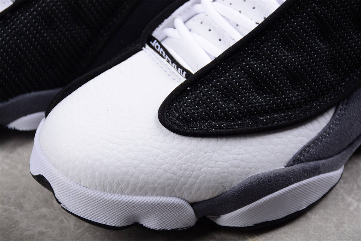 乔丹air jordan 13 xiii black flint 黑白燧石篮球鞋_log_黑色_白色