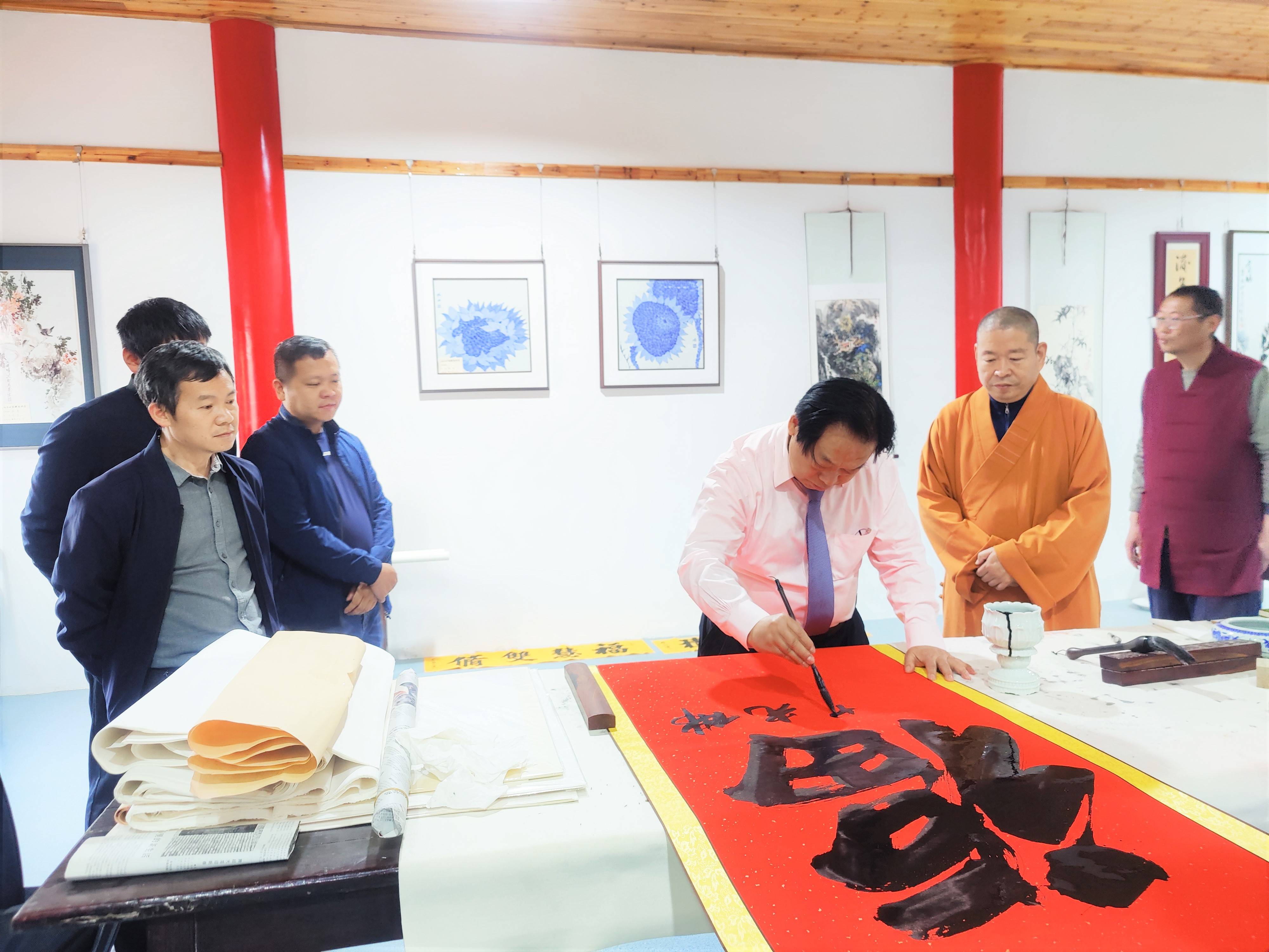 书法名家杨永法向景德镇观音寺捐赠书法作品_楷书_弘扬_文化