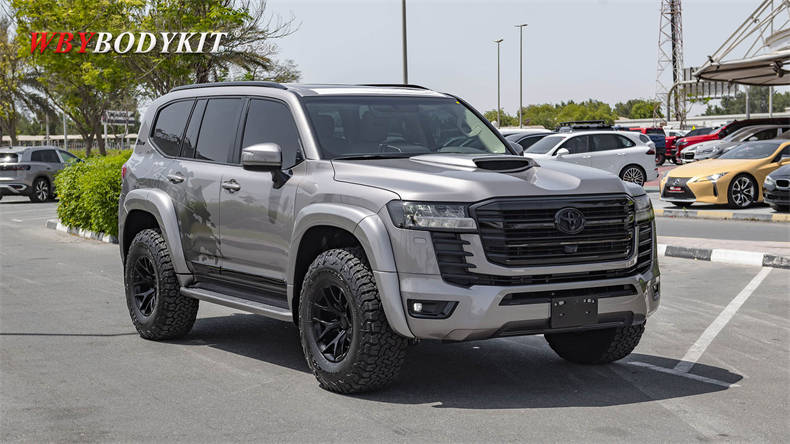 适用丰田兰德酷路泽lc300改装xtreme宽体轮眉黑金刚宽体大小包围_搜狐