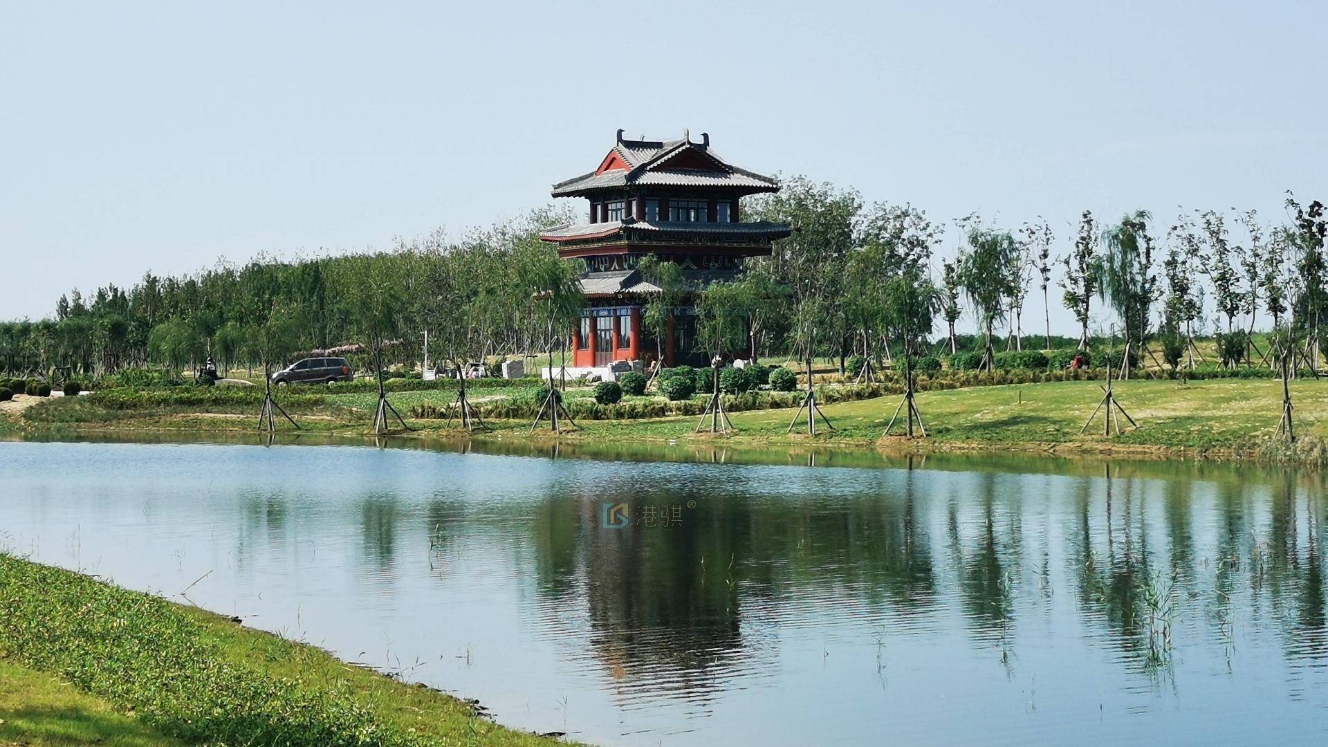 污水提升泵站枣强县八景生态公园安装了两台玻璃钢泵站-港骐_保障