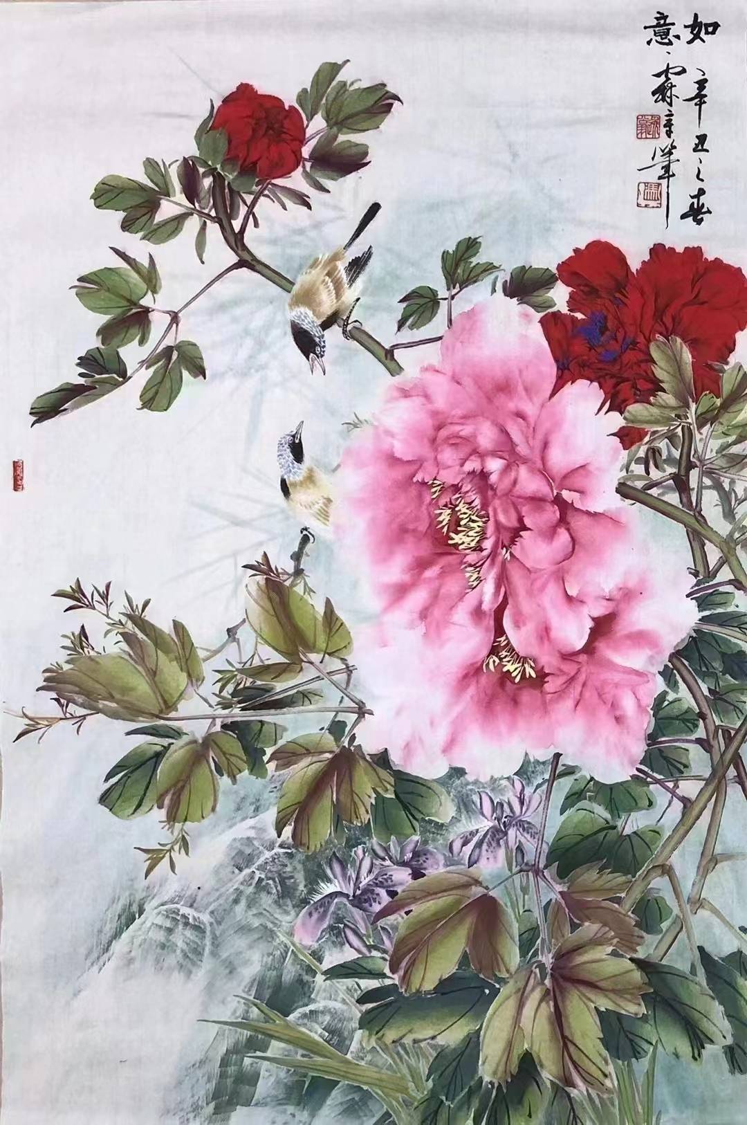 国家高级美术师冯霖章 现代工笔泼彩画_作品_大自然_艺术
