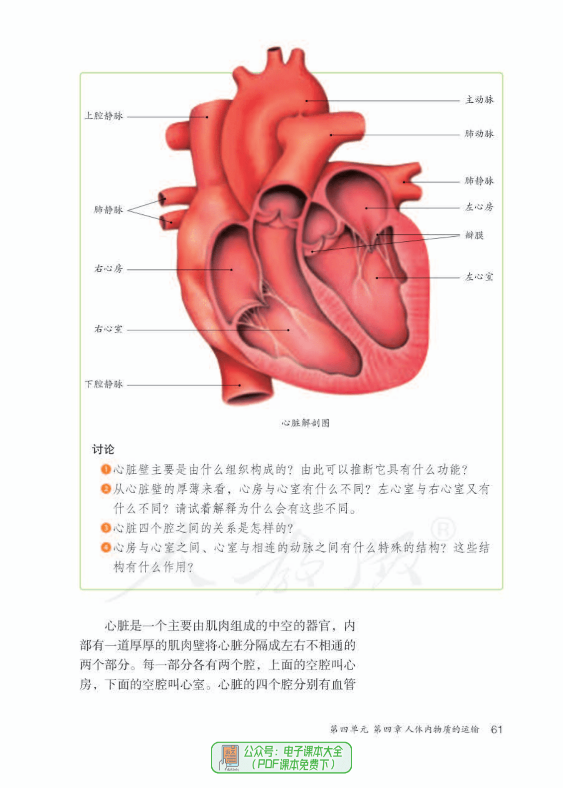 初中生物学七年级下册电子课本pdf高清版教材电子版初一下册