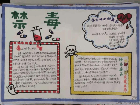 郊区实验小学组织学生开展以"珍爱生命,远离毒品"为主题的禁毒手抄报