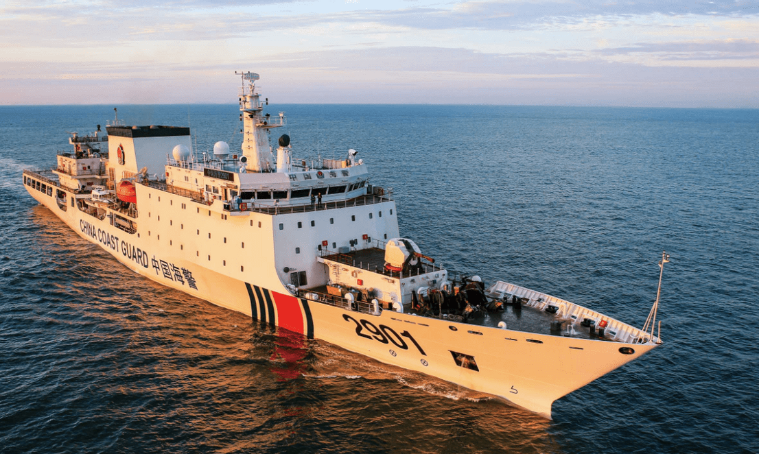 (我国的万吨级海警船舷号2901,满载排水量达到1.