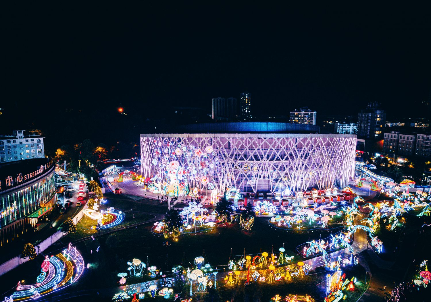 六盘水夜景图片真实图片