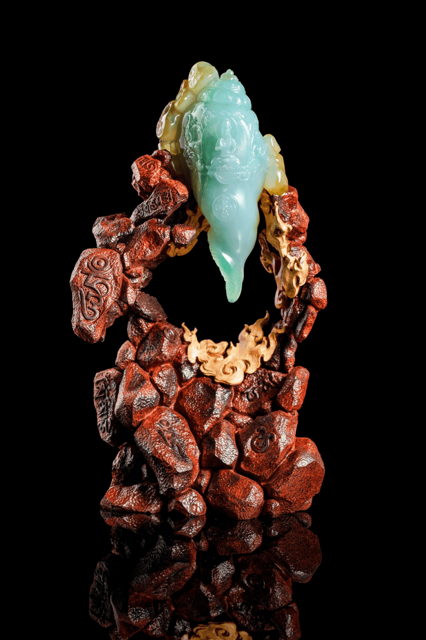 藏友都想要的玉雕摆件_写实_作品选_法螺