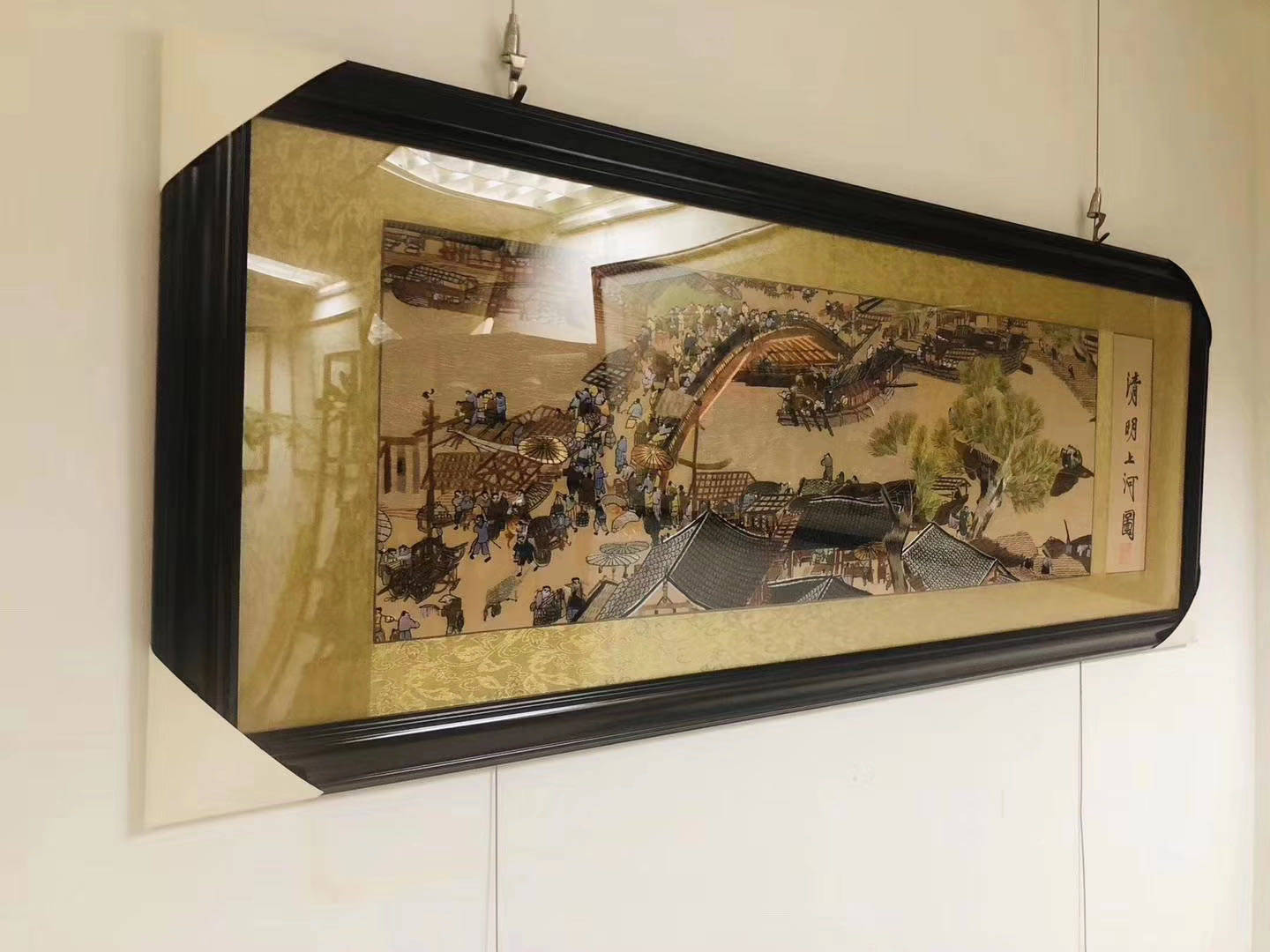 姚林娥大师苏绣清明上河图,国宝传世名画_中国_世界_艺术品