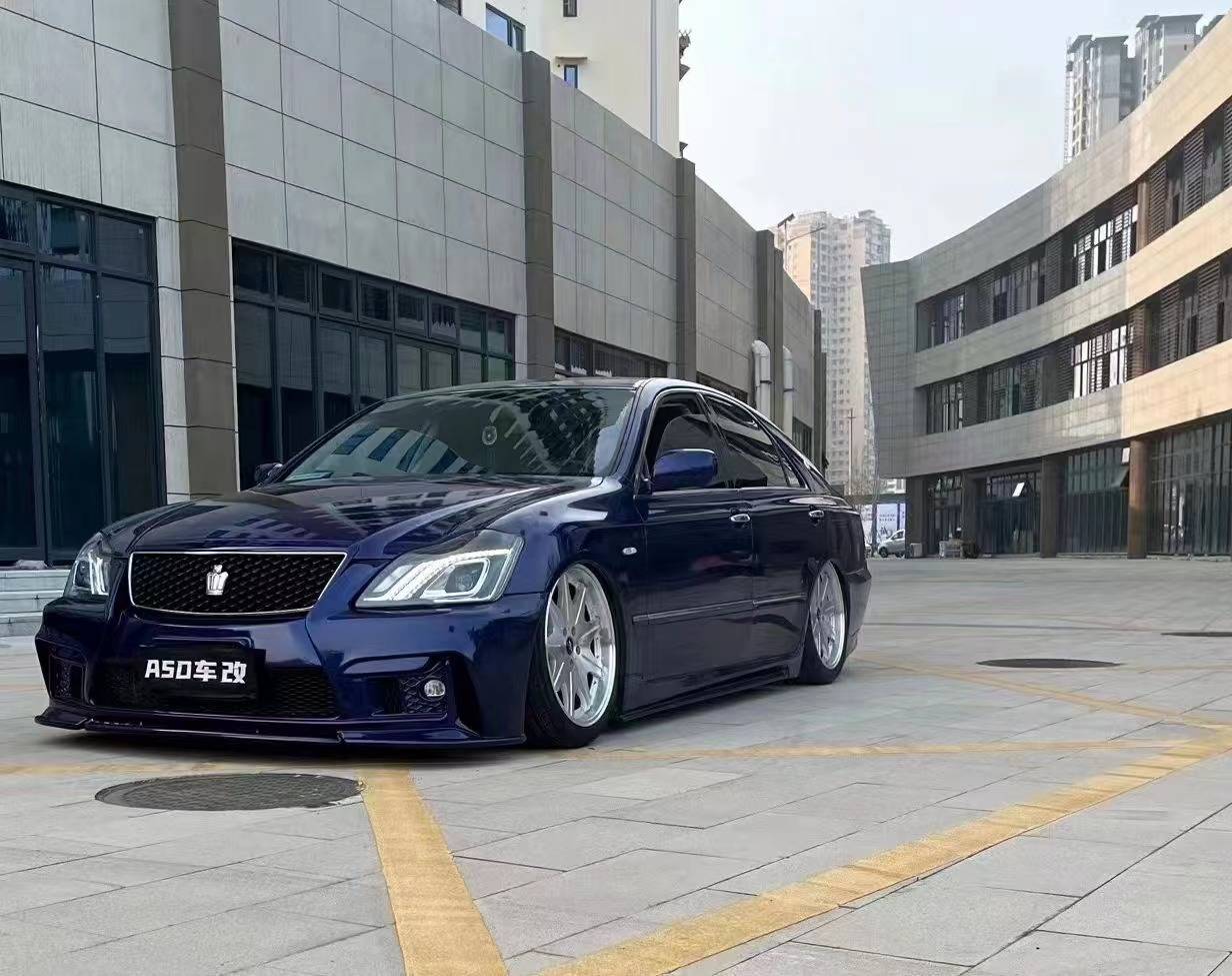 丰田皇冠改装airbft气动避震低趴姿态案_搜狐汽车_搜狐网