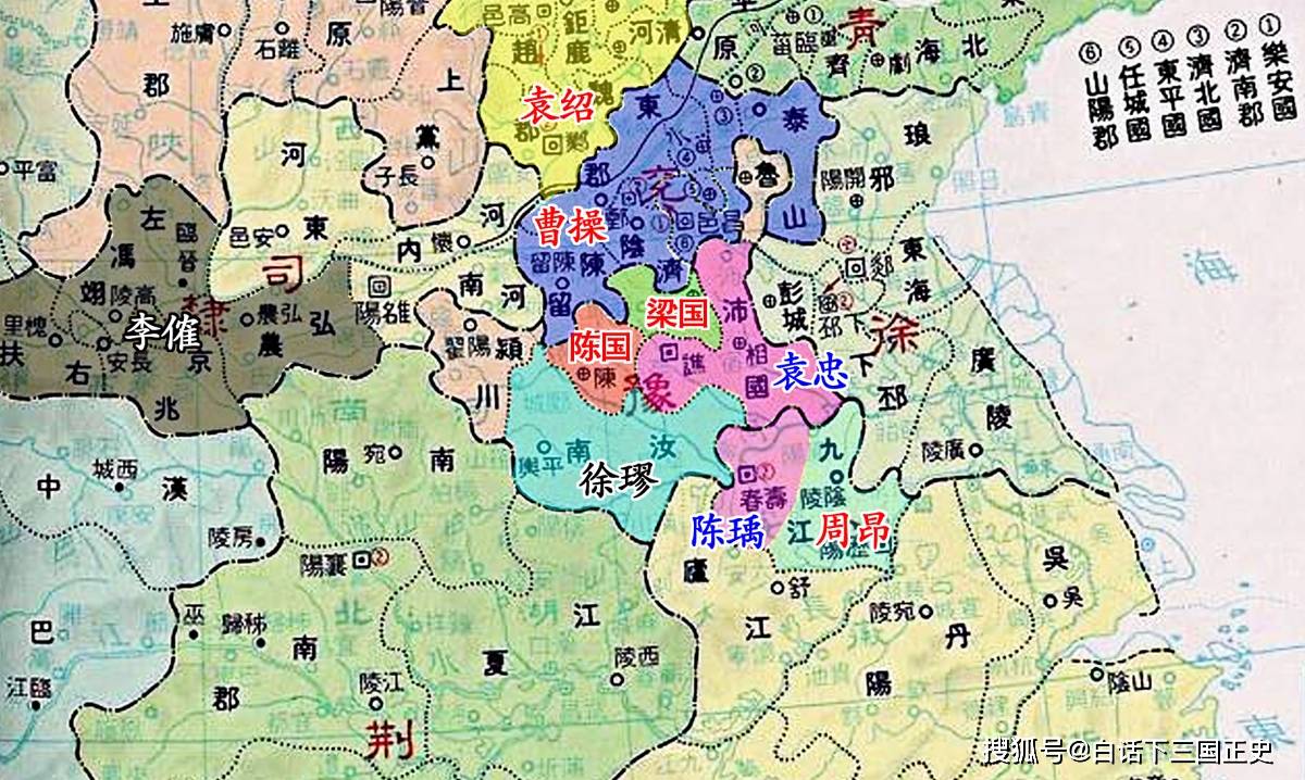 袁术窜逃淮南时的豫州梁国沛国