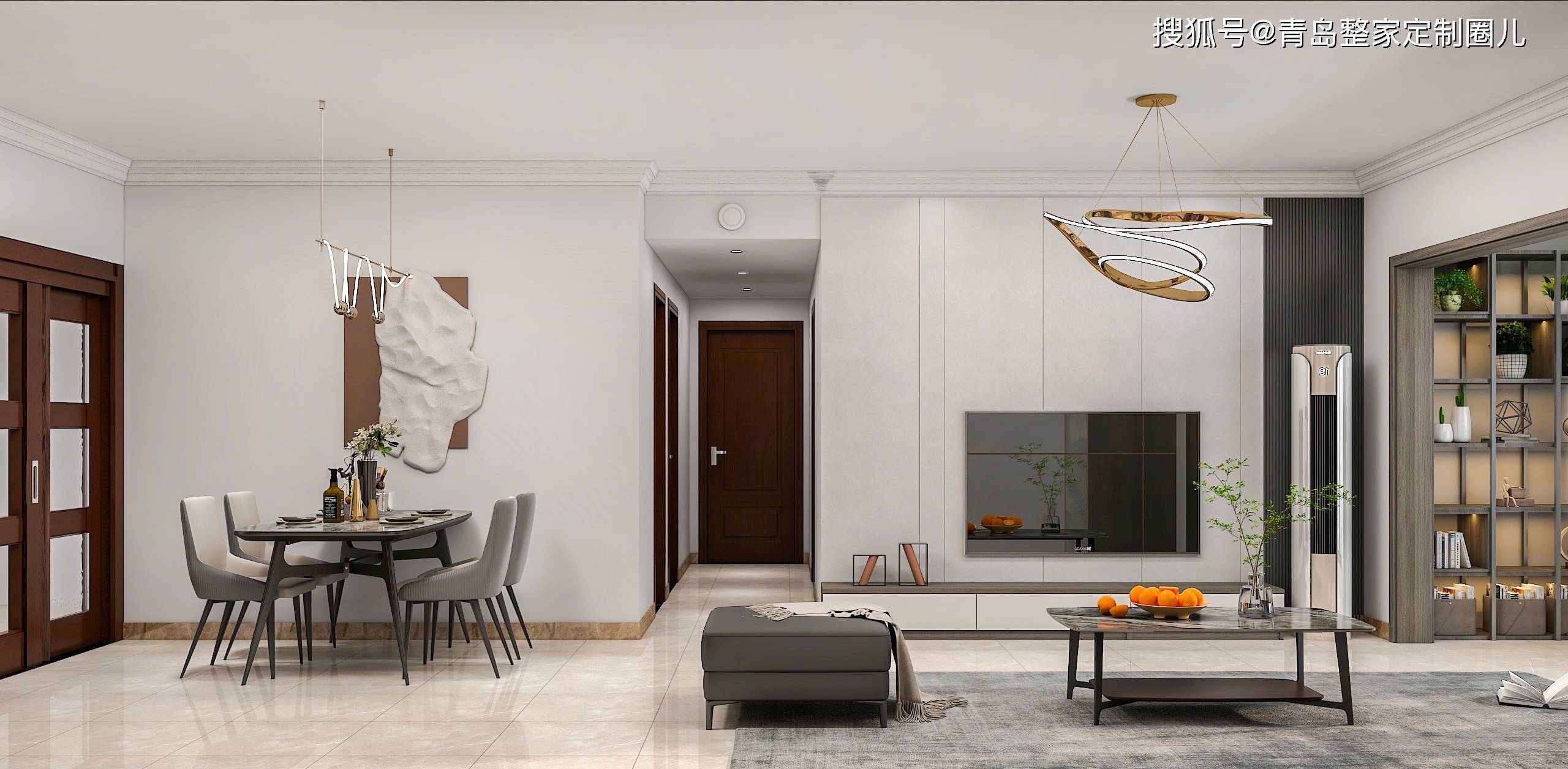 青岛精装房可以这样做全屋定制装修,全家人都很满意