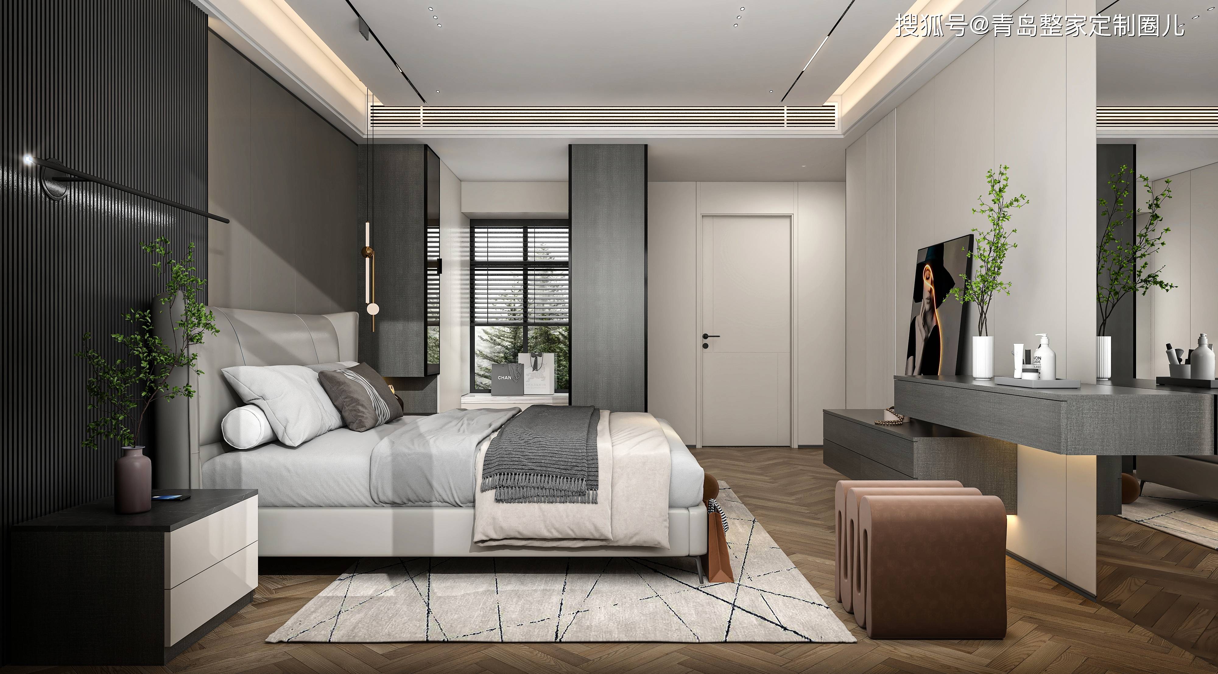 120平的毛坯房全屋整家定制配色采用丹宁灰 曼尼灰 装修效果真的好有