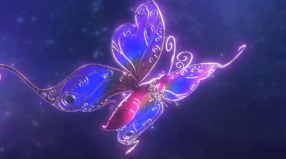 叶罗丽美图:灵公主的装备很多,繁花圣杖,彩虹飘带,花灵蝶