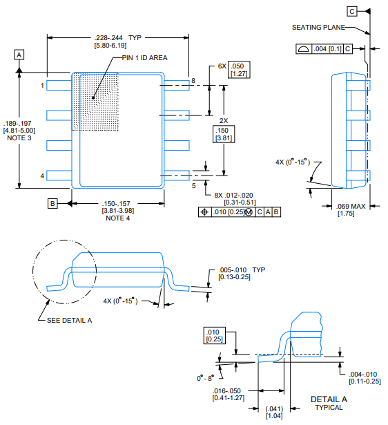 lm358p标准运算放大器原装规格参数及引脚功能框图