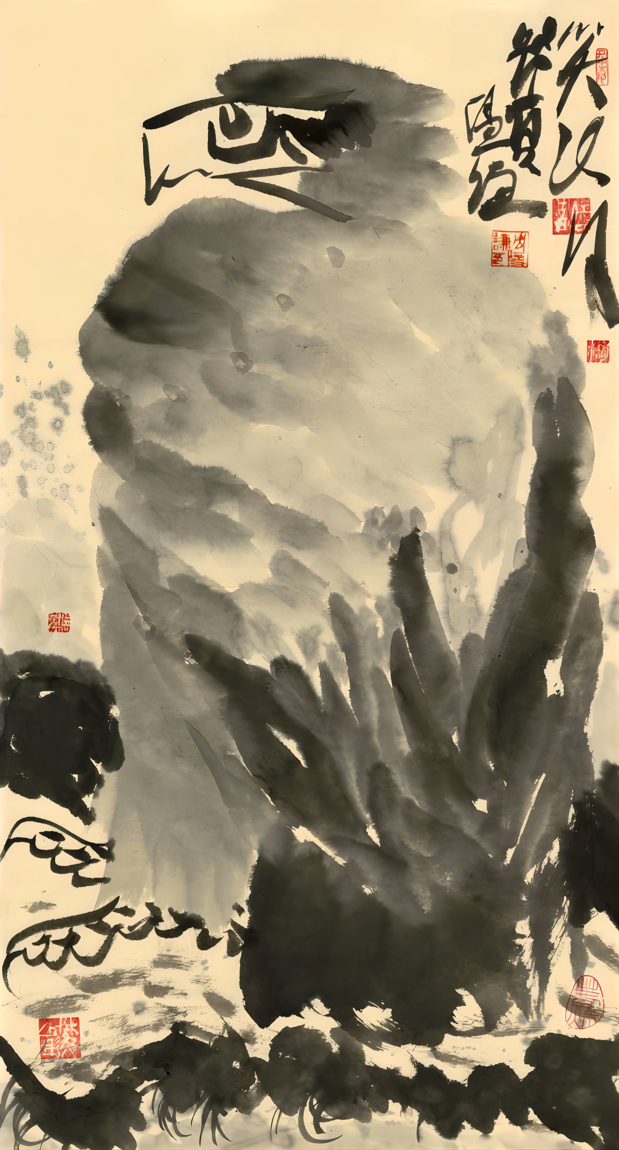 大写意花鸟画家周隐谦笔下的鹰"雄浑大气,气魄纵横"_cm_作品_先生
