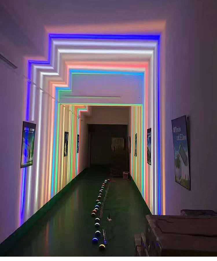 dmx512七彩窗台灯ktv酒吧氛围灯线条灯光效果