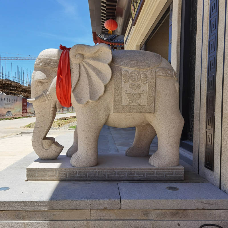 订购石雕大象送朋友会破财?是真的吗?_寓意_人们_造型