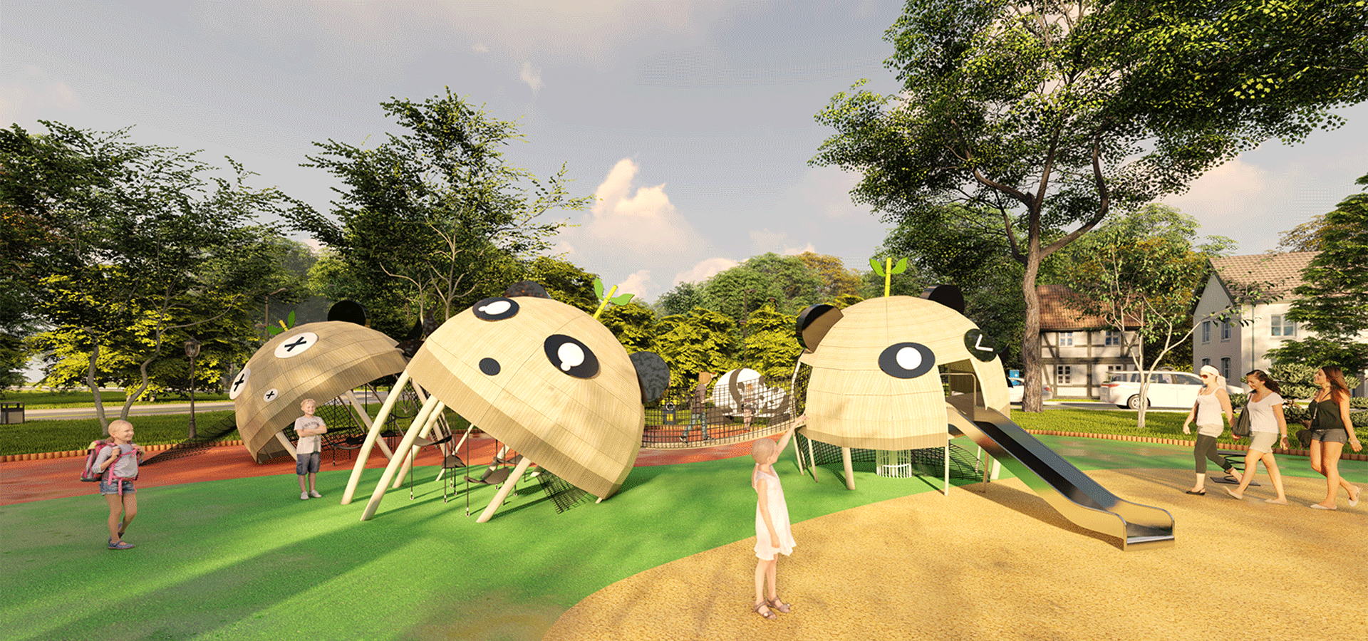 以童心筑童梦儿童无动力设备的人性空间设计_孩子_游乐_乐园