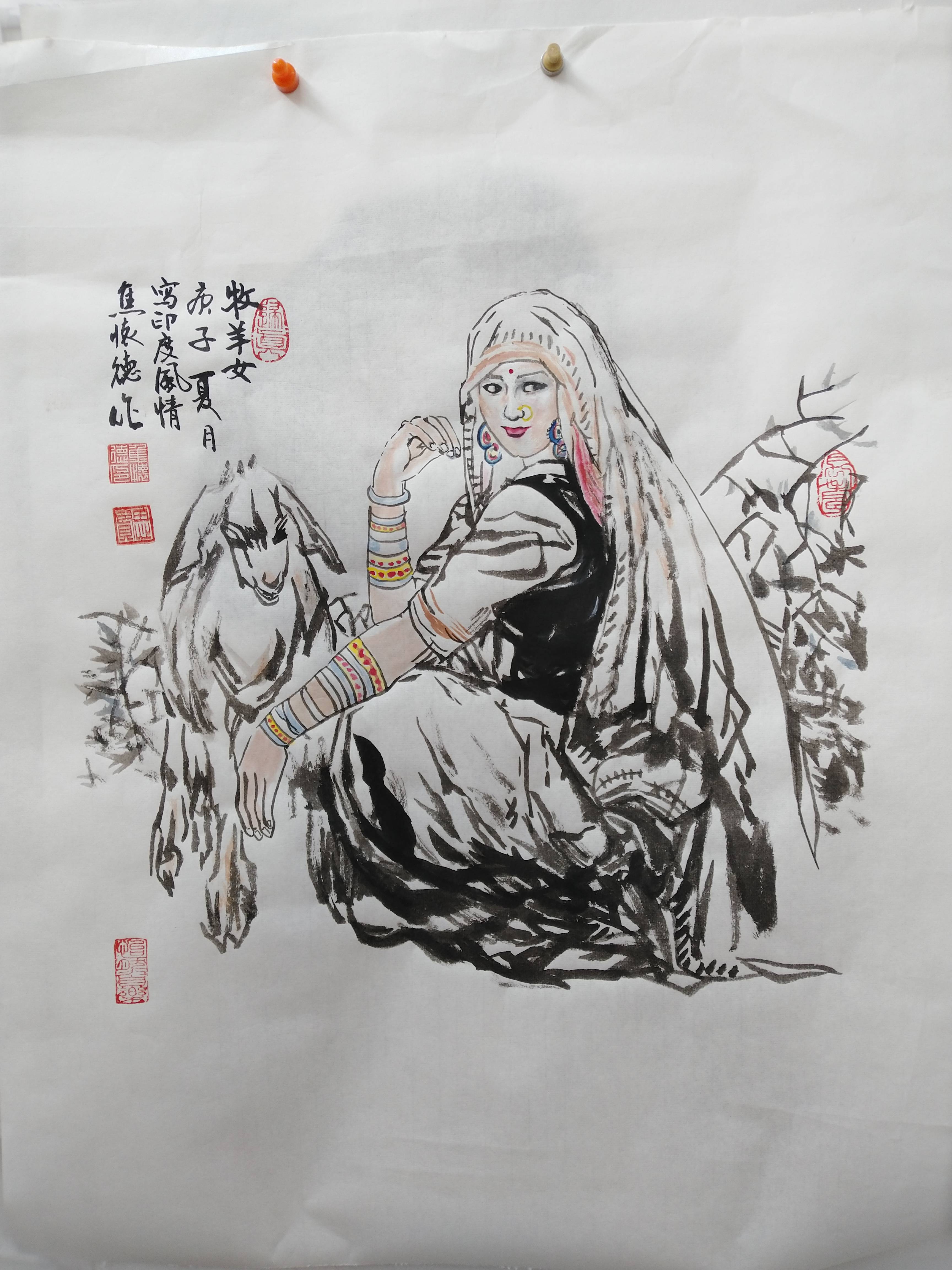 自幼喜爱书画,先后受教于书画名家张宝英,汪木即,崔友强,贾鸿声,碧海