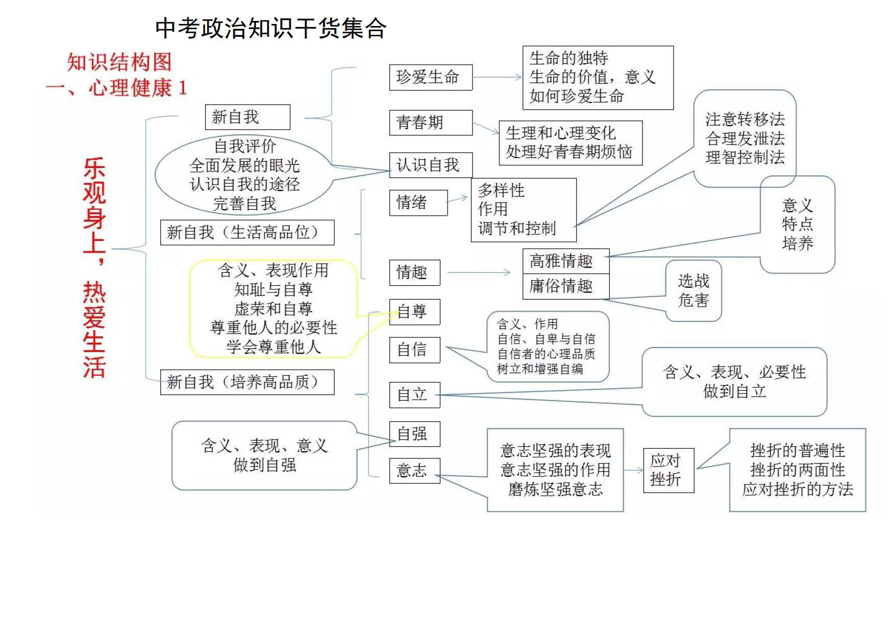 政治思维导图初中全部图片