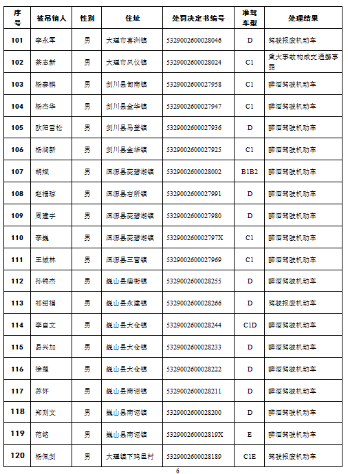 祥雲這15人被吊銷機動車駕駛證!原因竟是.