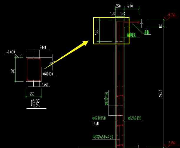 绑扎方式与梁基本相同,但是暗梁与剪力墙身的混凝土和