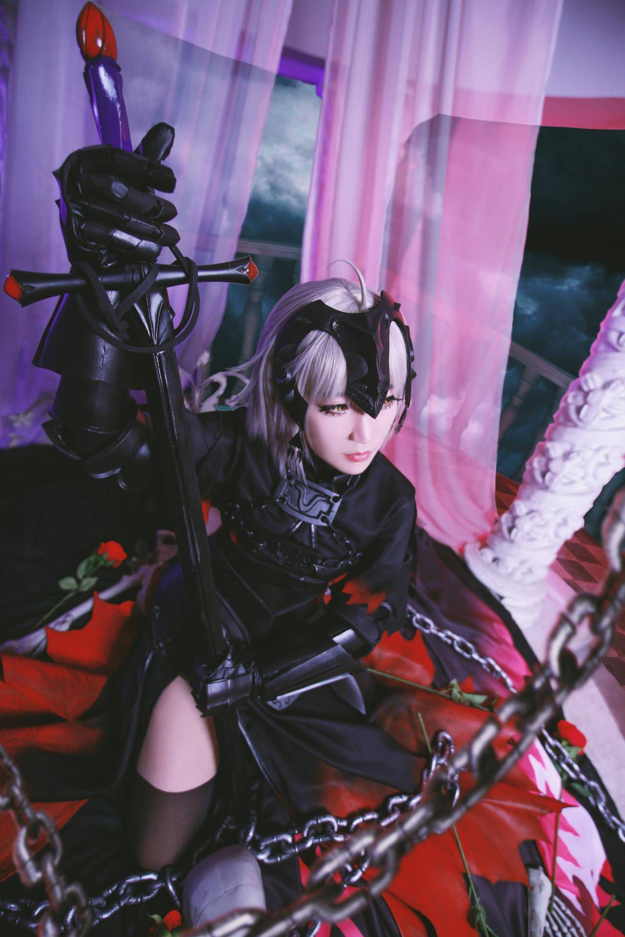 fate/grand orde黑贞德cosplay