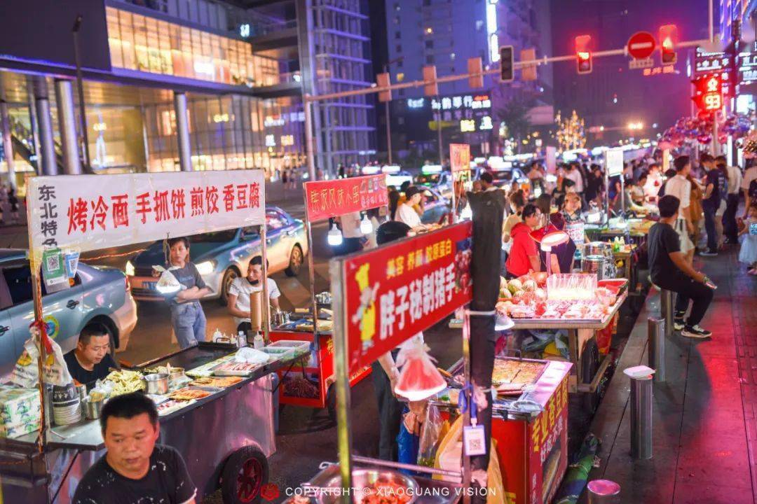 花都狮岭夜市摊位图片