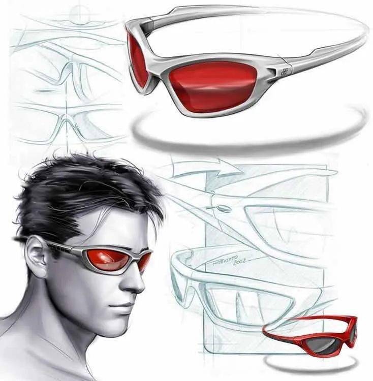 在确定了人机关系后,就可以按照不同类别的眼镜来设计它们独有的风格