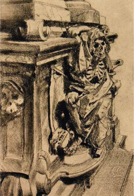 阿尔道夫门采尔一生共创作了一万五千多幅速写七千多张素描