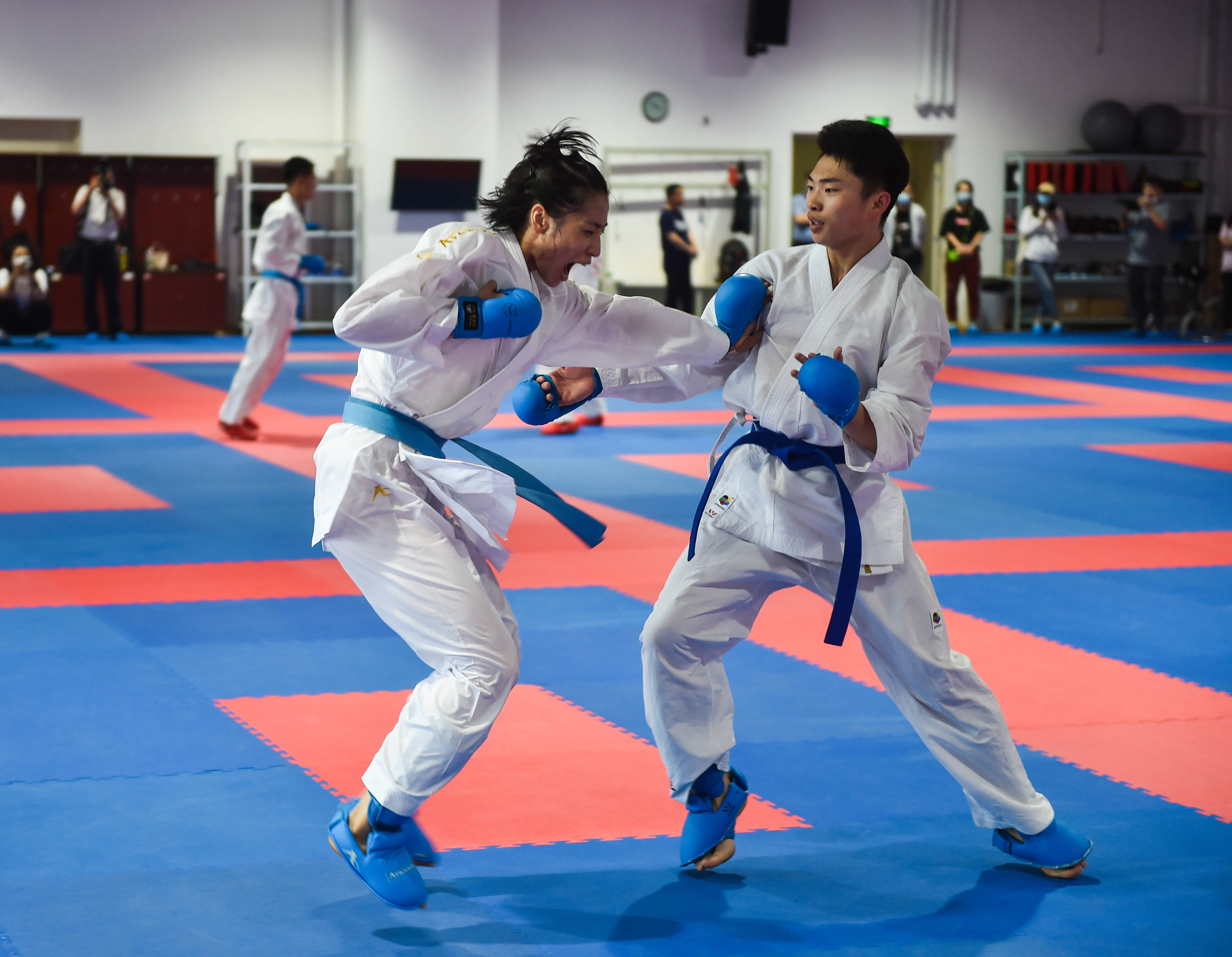 国家跆拳道队空手道队训练备战