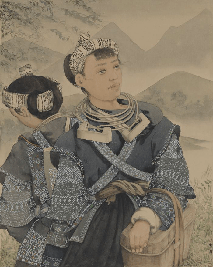 溪山拾遗庞薰琹80年前在花溪以其孤本贵州山民图上