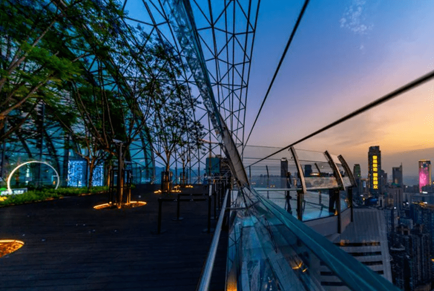 建筑好消息重庆来福士广场水晶连廊向游客开放