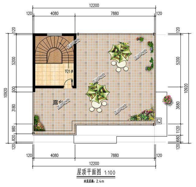 面宽12米,占地120平的现代风别墅,在老家成为一道亮丽的风景线