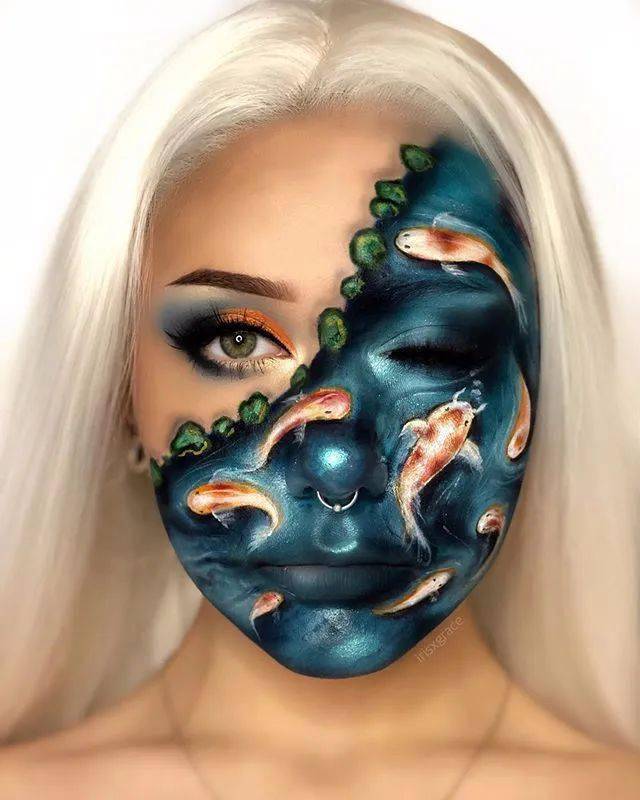 赏析美妆博主irisgrace彩绘妆容集锦