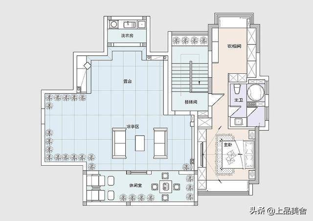 300平米现代风卧室独立衣帽间里面放个梳妆台更方便老婆梳妆