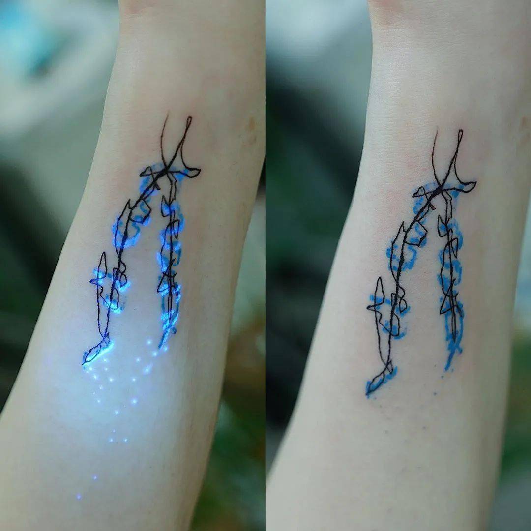 韩国小哥的神奇文身,让你不敢相信自己的眼睛!_荧光