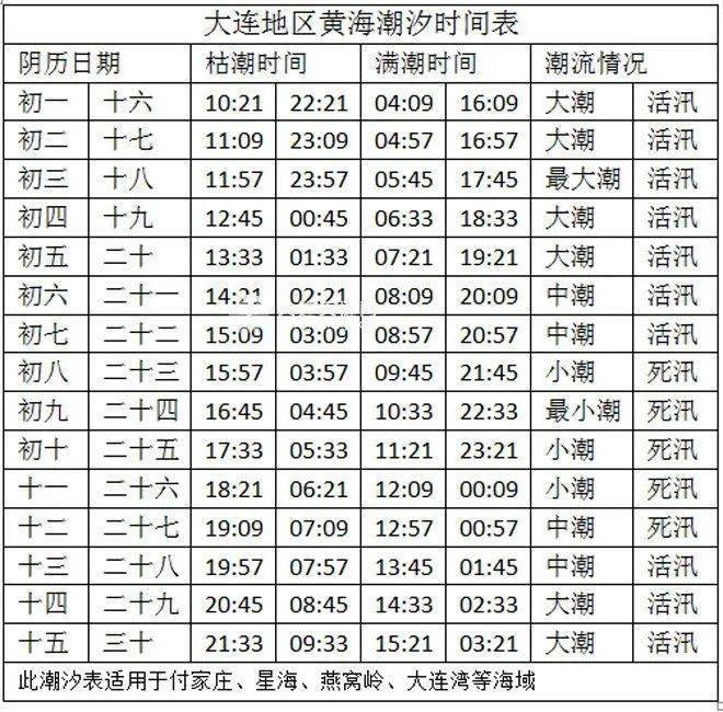 每月农历初一,十五前后是潮汐落差最大的时候,这才是赶海的最佳时间
