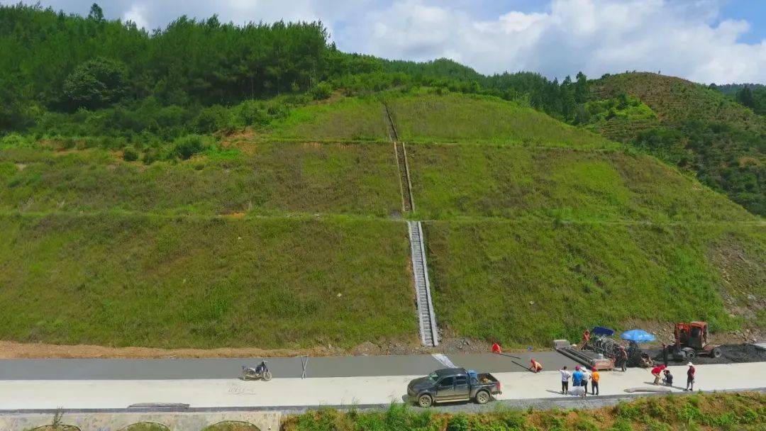 国道纵五线(大田段)预计今年年底完成主体通车!_施工